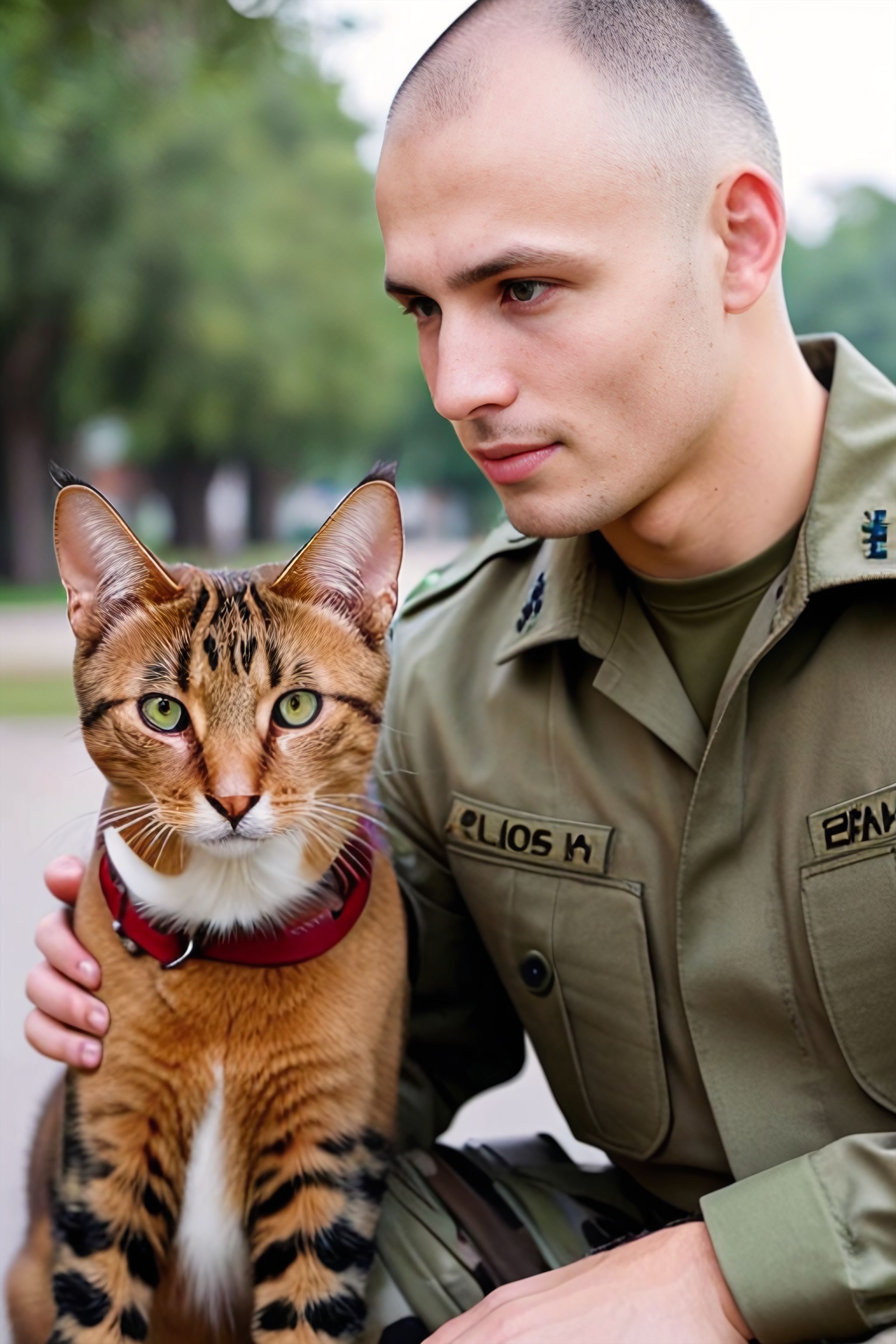 Portrait generated with Stable Diffusion.